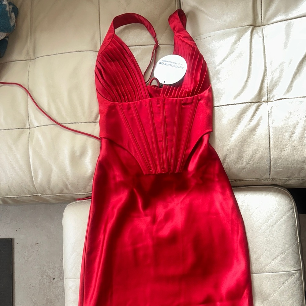 BABYBOO SHAE MAXI DRESS - RED - Picture 7 of 8